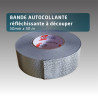 Bande autocollante réfléchissante à découper 50mm*50m - autocollante - Ruban de nuit